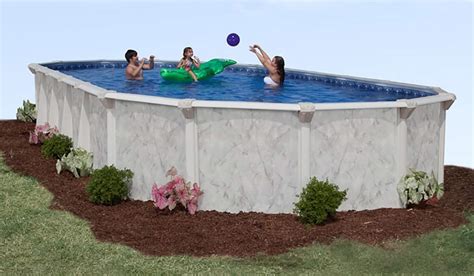 oval above ground pool support